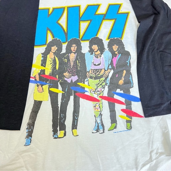 Vintage KISS “Asylum” World Tour 1985-‘86 Original 80s Concert T-Shirt SMALL - Picture 3 of 7